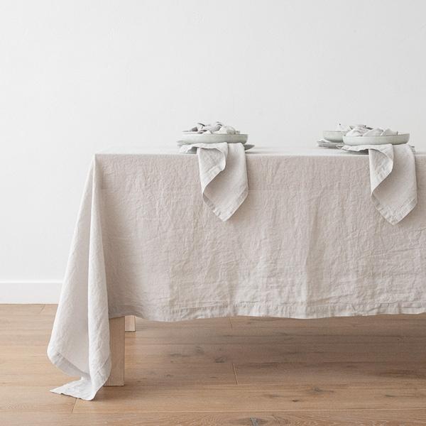 Linenme Stone Washed Silver Linen Napkin