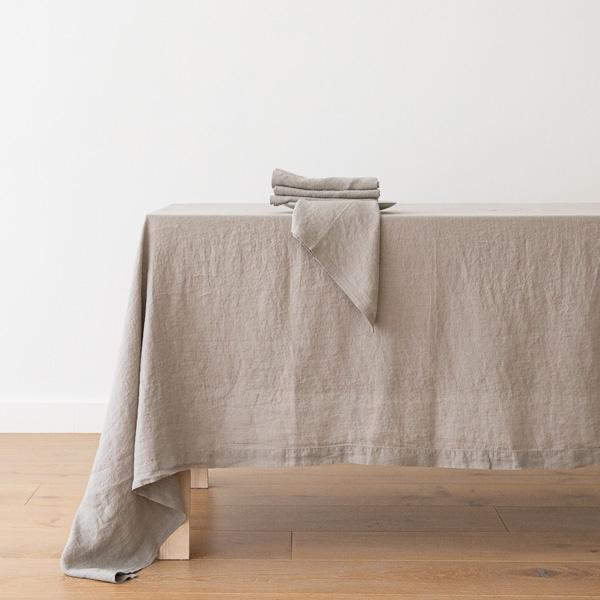 Linenme Stone Washed Taupe Linen Napkin