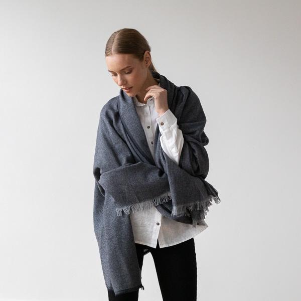 Linenme Super Fine Merino Wool Indigo Salvatore