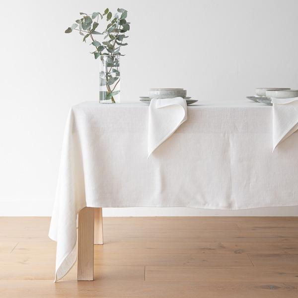 Linenme Tablecloth Off White Linen Lara