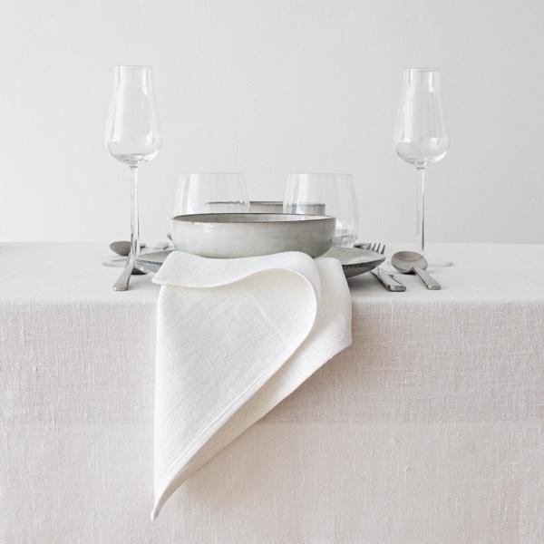 Linenme Tablecloth Off White Linen Lara