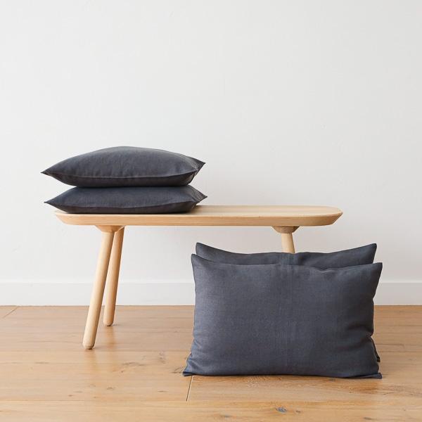 linenme Teal Linen Cushion Cover Lara