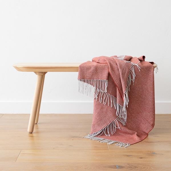 Linenme Terra Cota Cotton Throw Valeria