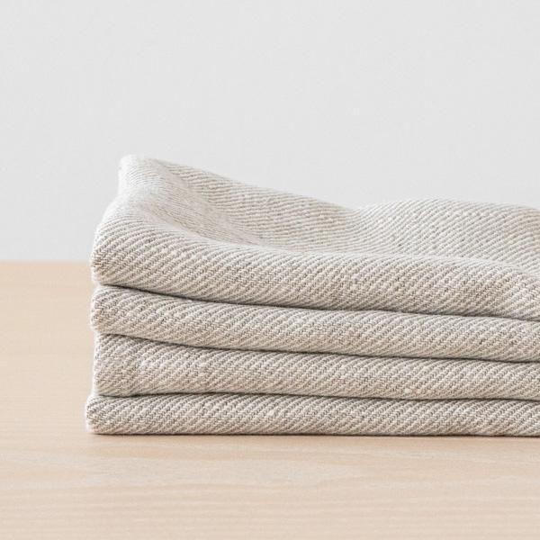 Linenme Twill Linen Napkin Beige