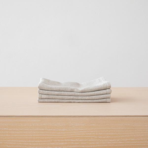 linenme Twill Linen Napkin Beige