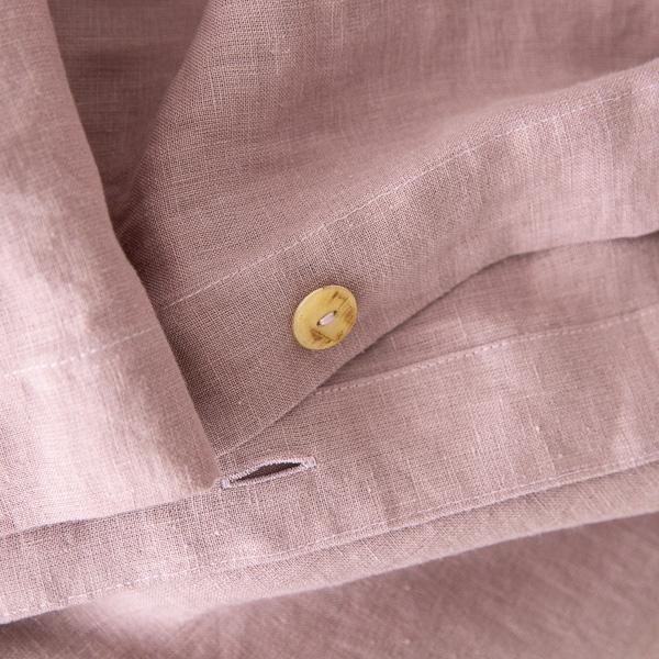 Linenme Washed Bed Linen Duvet Dusty Rose