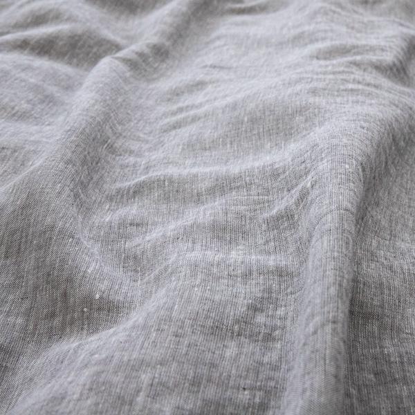 Linenme Washed Bed Linen Duvet Melange Graphite