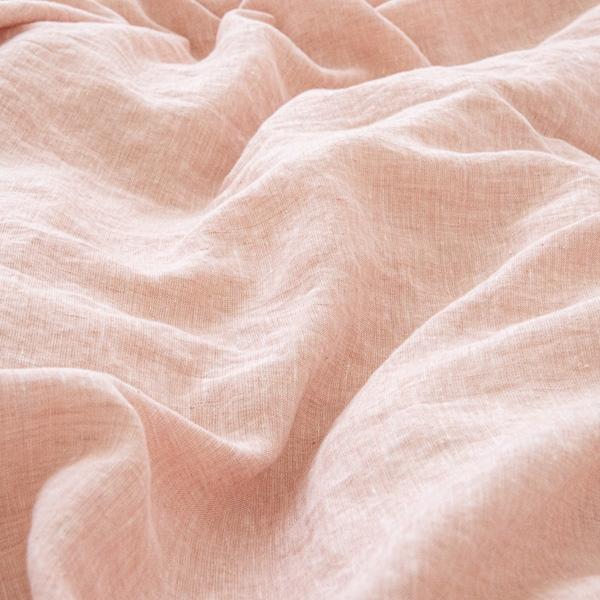 Linenme Washed Bed Linen Set Melange Rosa