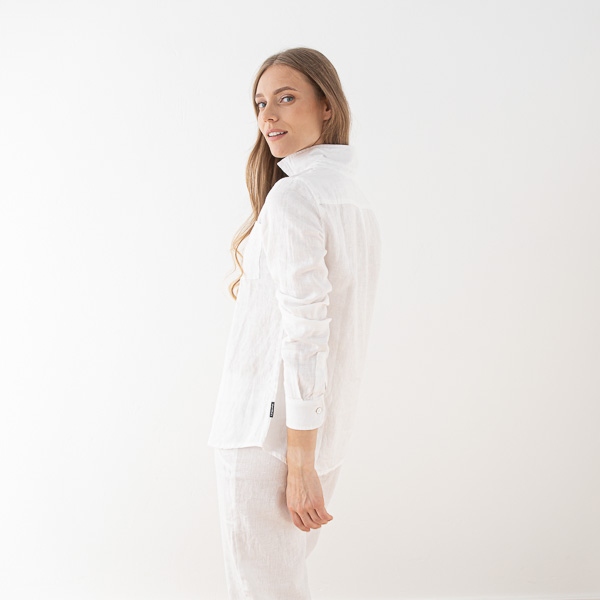 Linenme White Linen Shirt Fabio