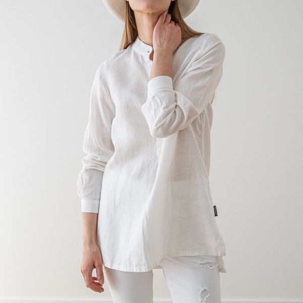 Linenme White Linen Shirt Paolo