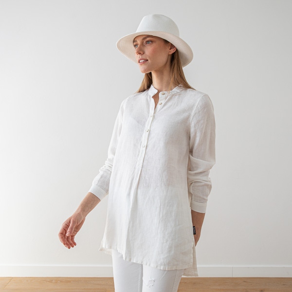 Linenme White Linen Shirt Paolo