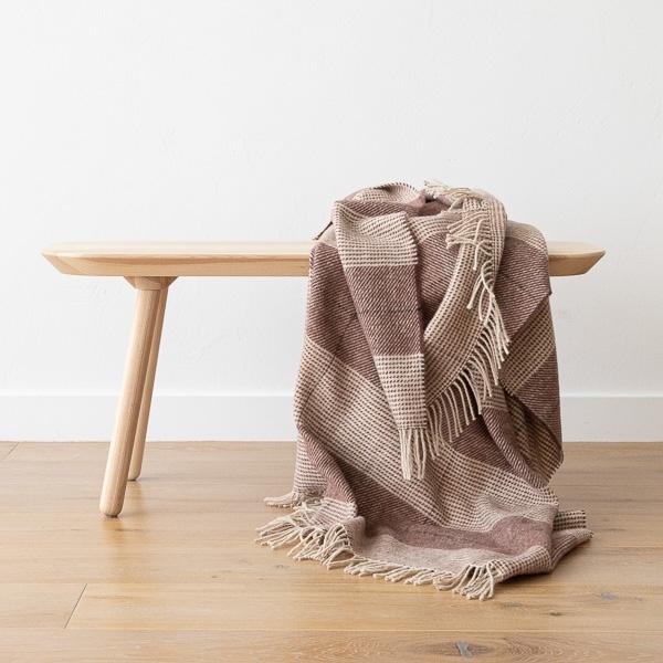 Linenme Wool Throw Choco Luigi