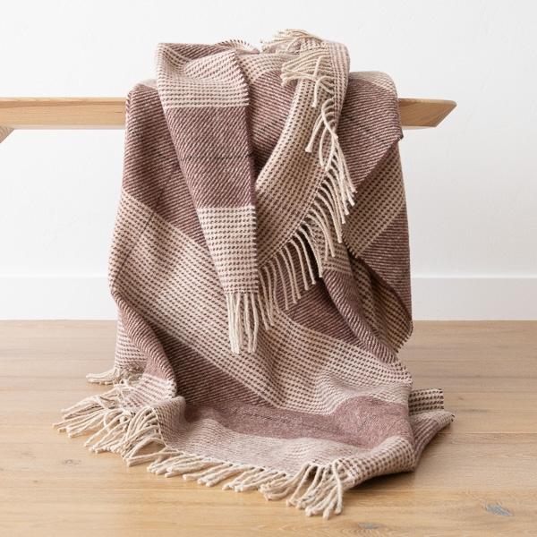 linenme Wool Throw Choco Luigi