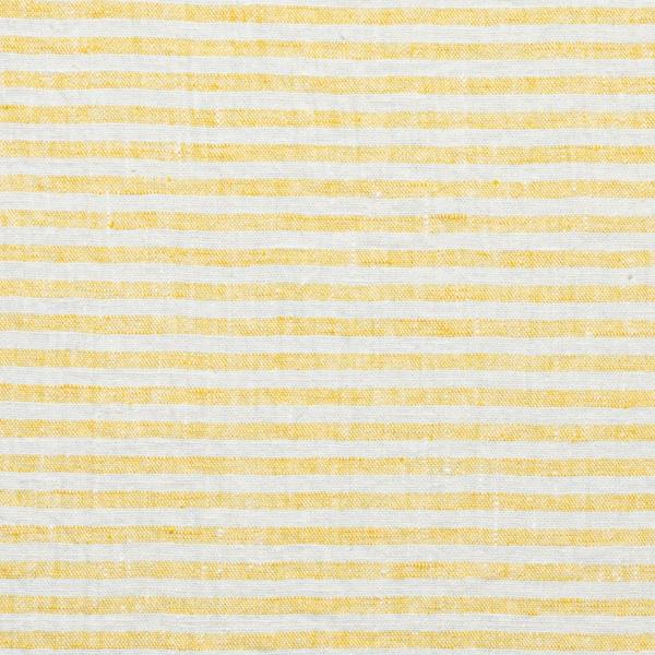 linenme Yellow Linen Fabric Brittany