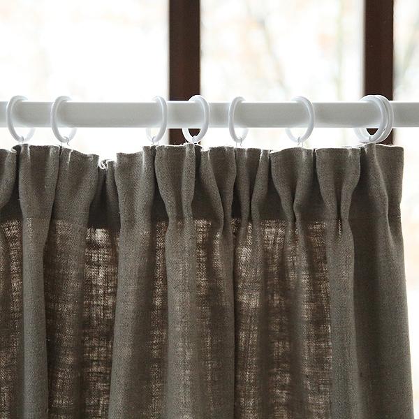 Linenme Natural Curtain Panel Pencil Pleats Linen Lara