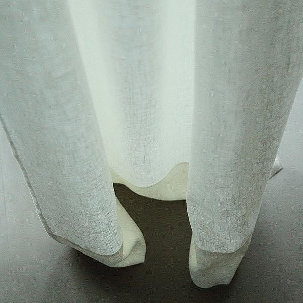 Linenme Off White Linen Curtain Panel With Pencil Pleats Lara
