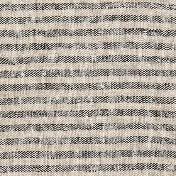 Linenme Set Of 2 Black Natural Linen Tea Towels Brittany