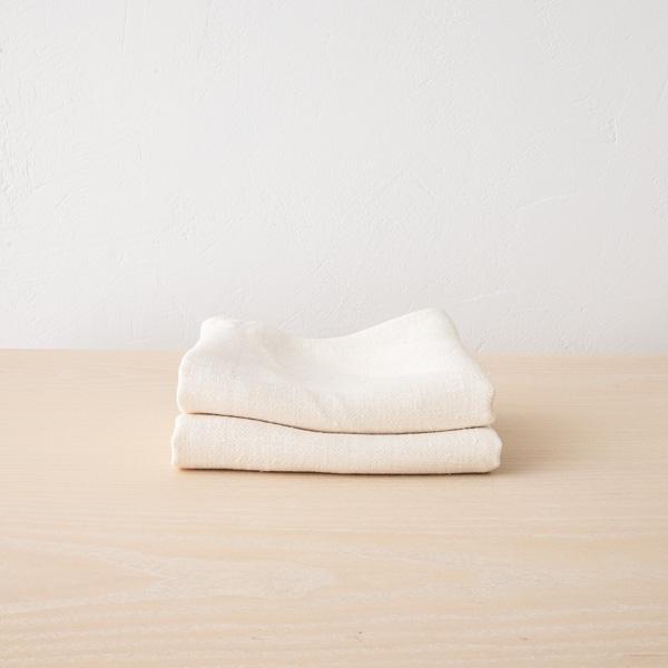 Linenme Set Of 2 Cream Linen Hand And Guest Towels Lara