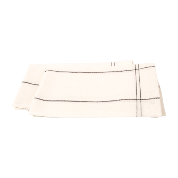 Linenme Set Of 2 Graphite Uno Linen Cotton Kitchen Towels Florence