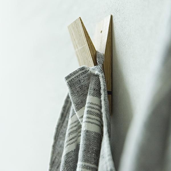 Linenme Set Of 2 Hand Towels Graphite Multistripe Linen