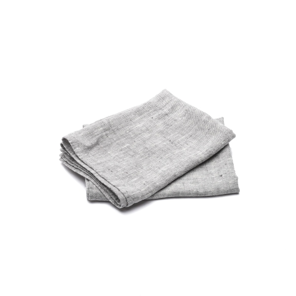 Linenme Set Of 2 Linen Hand Towels Graphite Francesca