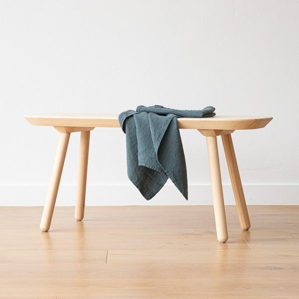 Linenme Set Of 2 Linen Waffle Hand Towels Balsam Green