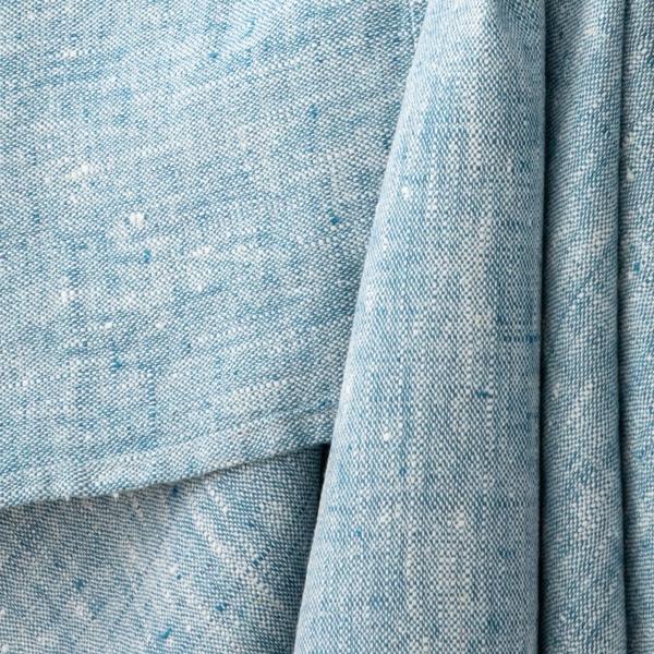 Linenme Set Of 2 Marine Blue Linen Tea Towels Francesca