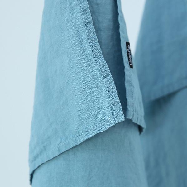 Linenme Set Of 2 Stone Washed Linen Tea Towels Stone Blue