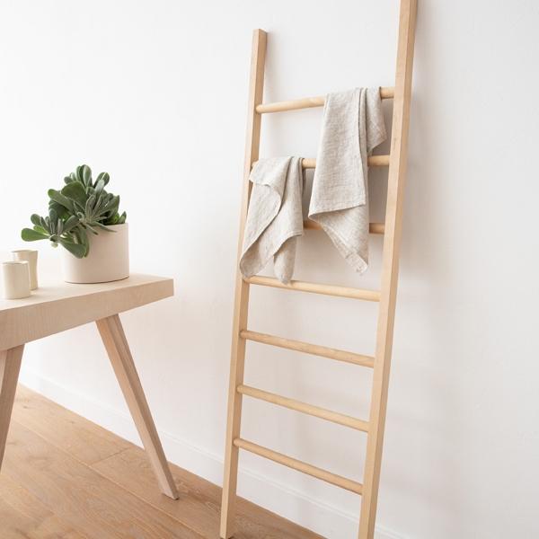 Linenme Set Of 2 Tea Towels Natural Plain Linen Provence