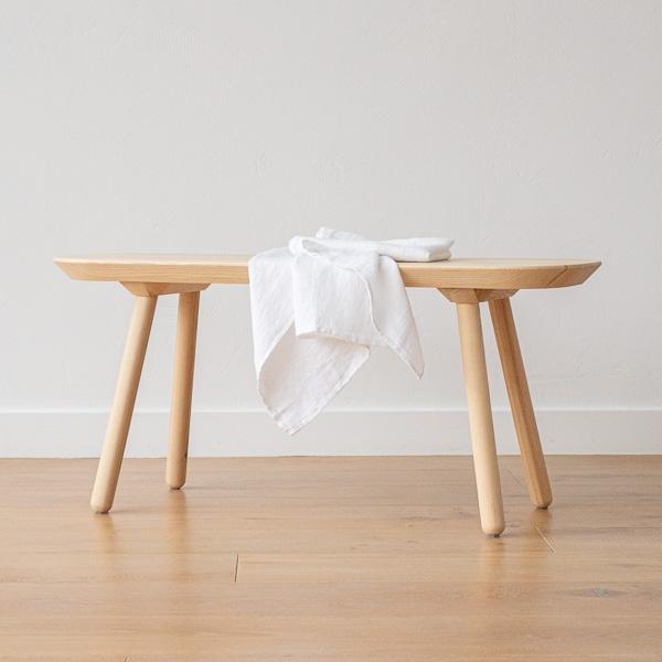 Linenme Set Of 2 White Linen Waffle Hand Towels Washed