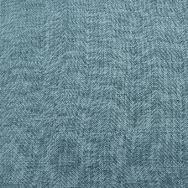 linenme Stone Blue Linen Fabric Sample Lara Prewashed