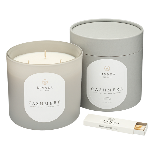 Linnea Cashmere Grande 3-wick Candle - Our #1 Fragrance