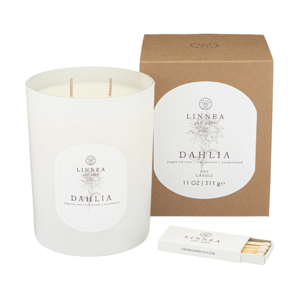 Linnea Dahlia 2-wick Candle - New Limited Edition Fragrance