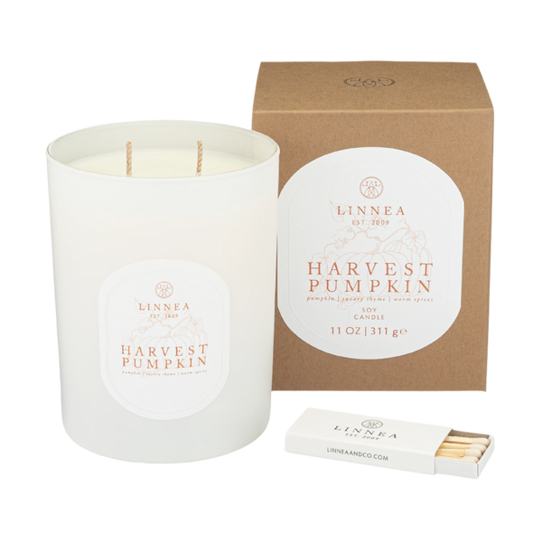 Linnea Harvest Pumpkin Candle - #1 Best-selling Fall Candle Scent