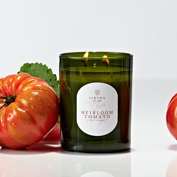 Linnea Heirloom Tomato 2-wick Candle - Handcrafted Small Batch