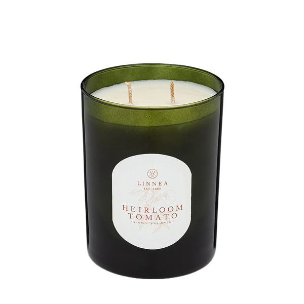 linnea Heirloom Tomato 2-wick Candle - Handcrafted Small Batch