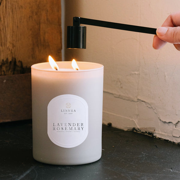Linnea Lavender Rosemary 2-wick Candle -Small Batch Handmade