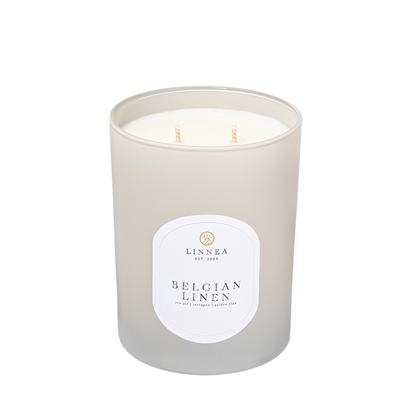 linnea Belgian Linen 2-wick Candle