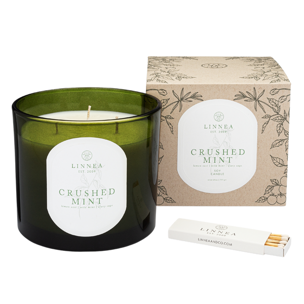 linnea Crushed Mint Grand Candle