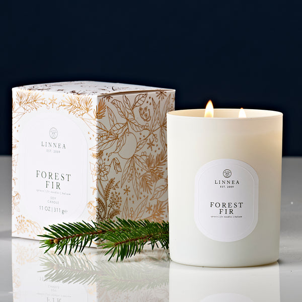 Linnea Forest Fir 2-wick Candle - Holiday Bestseller