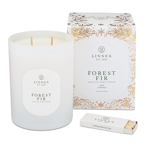 Linnea Forest Fir 2-wick Candle - Holiday Bestseller