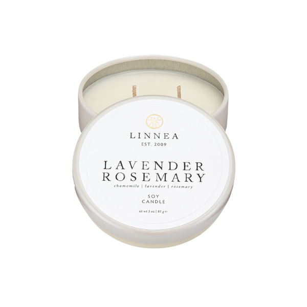 linnea Lavender Rosemary Petite 2-wick Candle