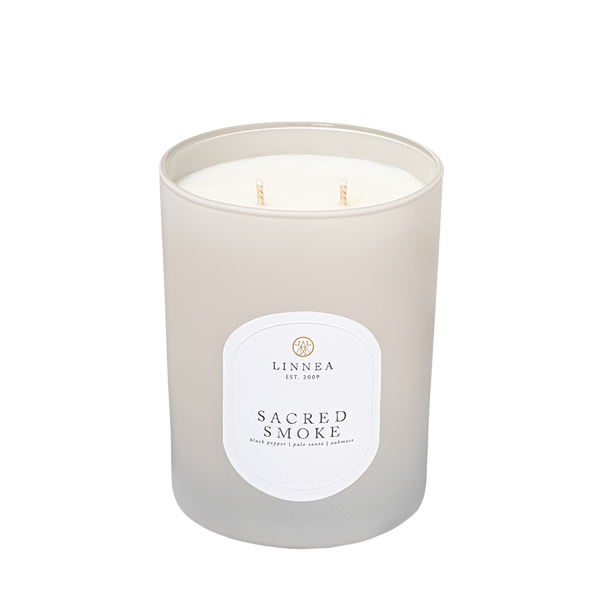 linnea Sacred Smoke 2-wick Candle - Handcrafted in Small Batches
