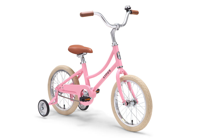 Linus Lil' Dutchi 16" Kids Bike In Gold Pink & Green – Linus