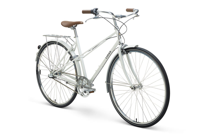 Linus Mixte 3i City Bikes In White Blue & Black – Linus