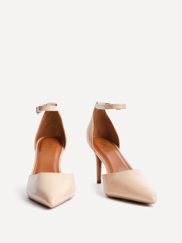 Linzi Camel Faux Leather Classic Stiletto Court Heel