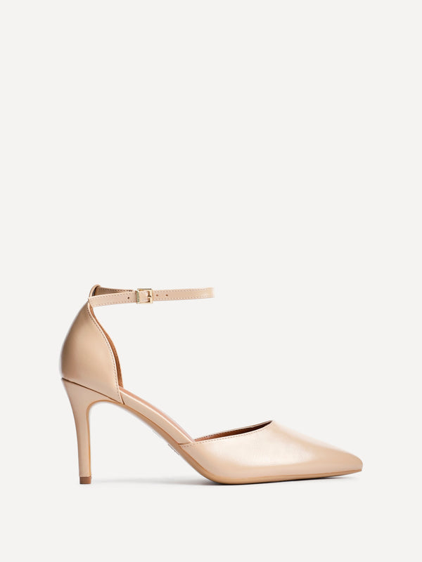 linzi Camel Faux Leather Classic Stiletto Court Heel