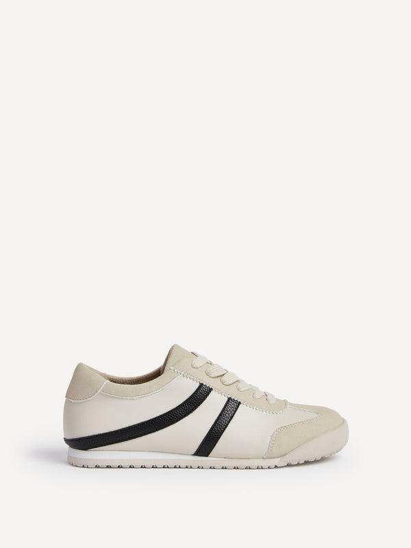 Linzi Beige Retro Style Trainers
