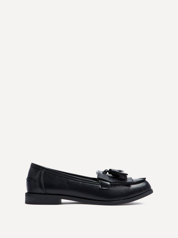 Linzi Black Nappa Classic Slip On Loafer