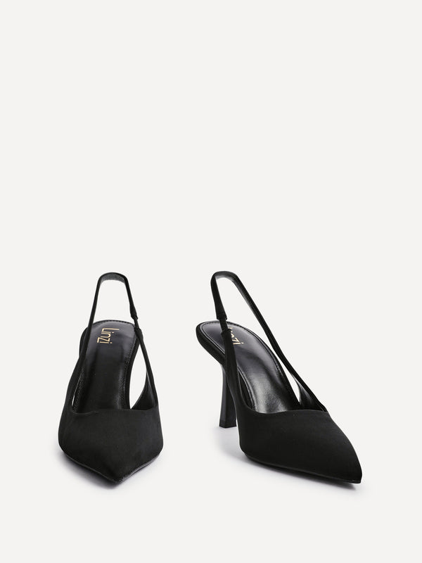 Linzi Black Scuba Court Heel